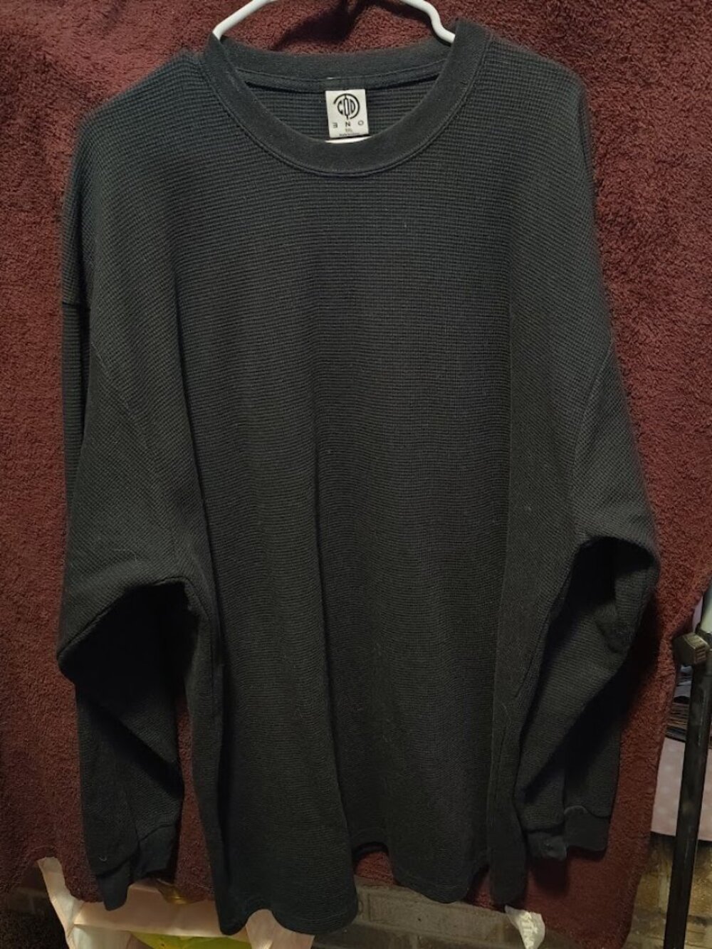 Men's 'CODE ONE' Long Sleeve Waffle Knit Thermal Size 5XL